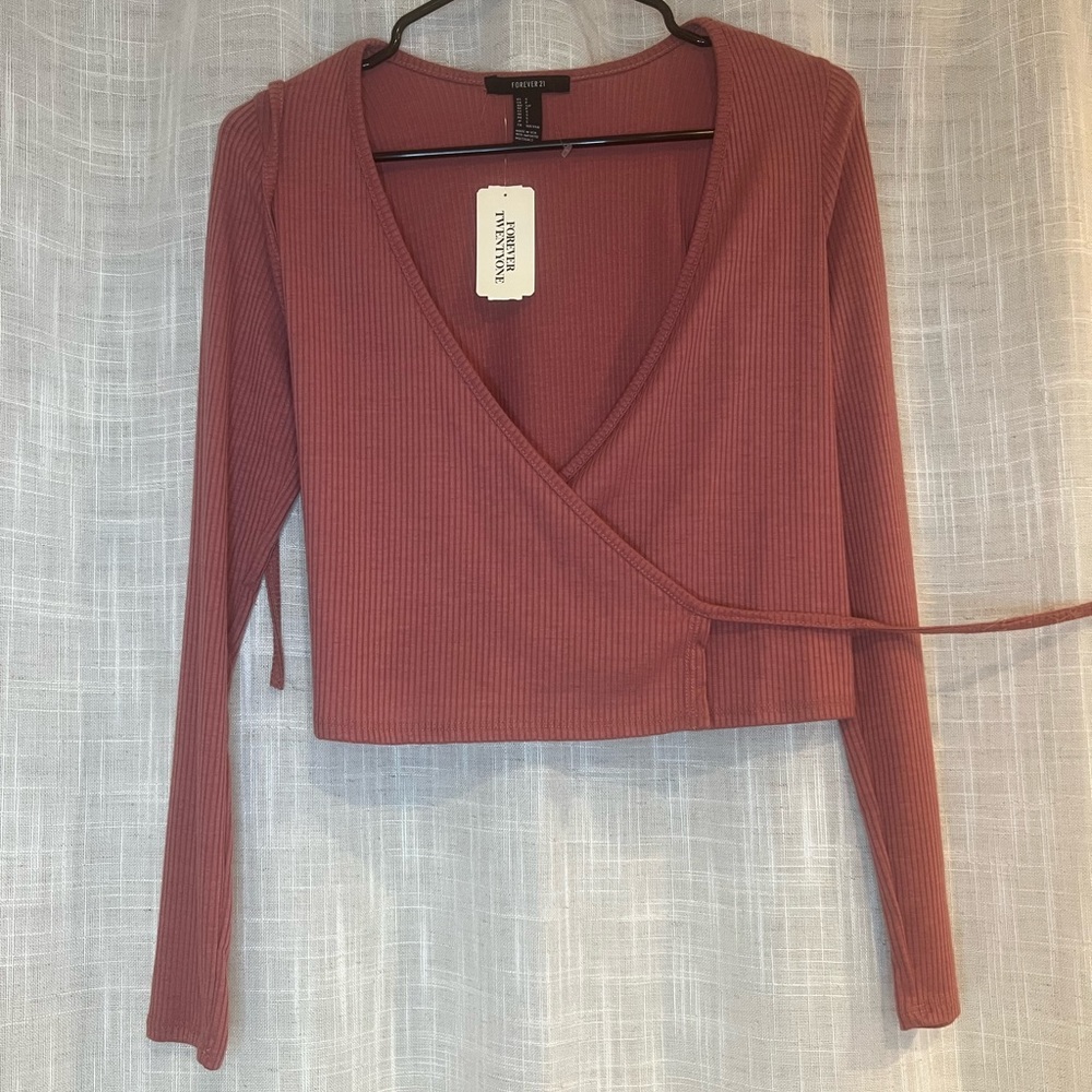 PINK WRAP AROUND TOP